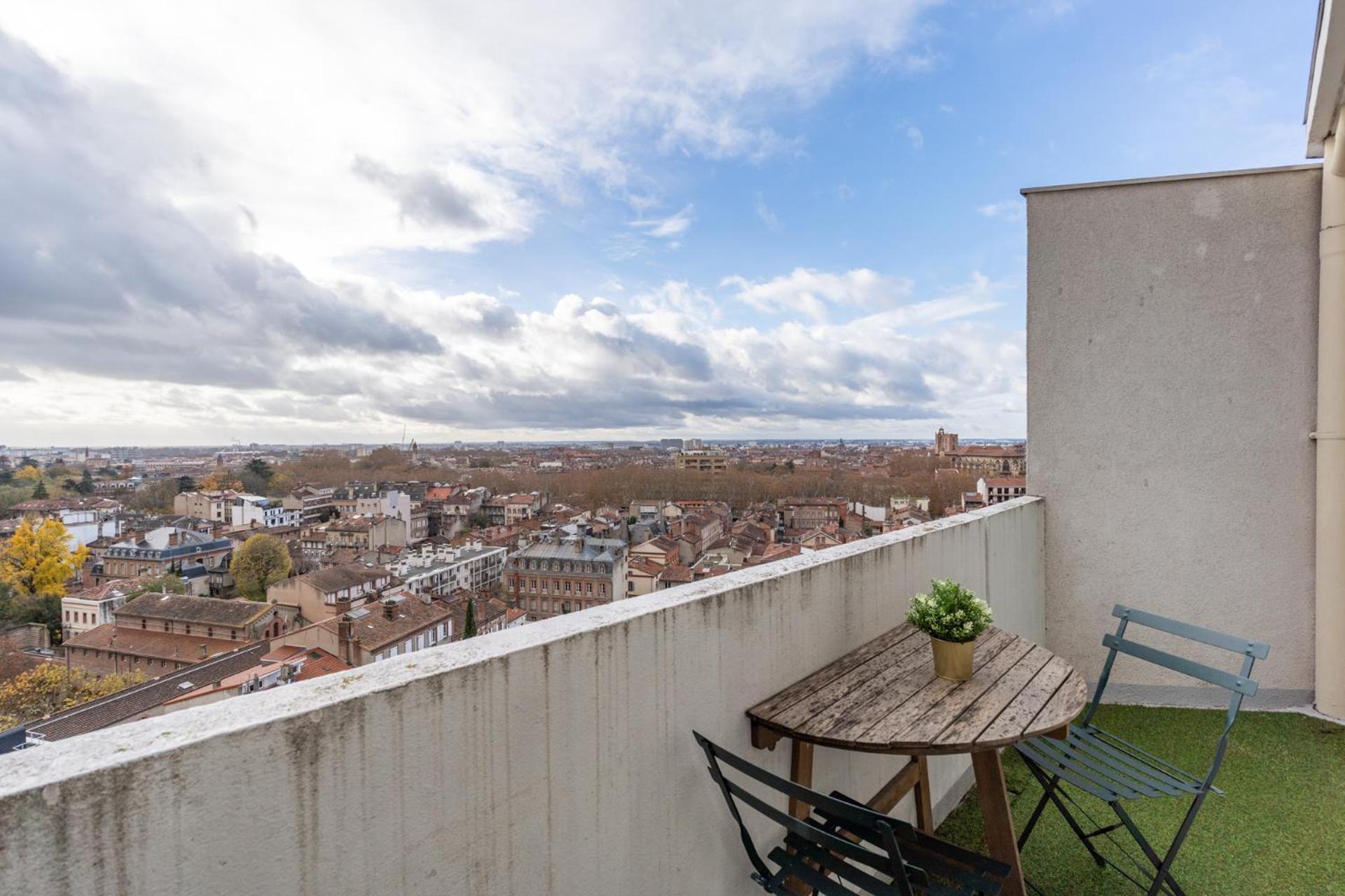 Appartement Le Panoramique - Clim, Balcon, Superbe Vue, Wifi à Toulouse Extérieur photo